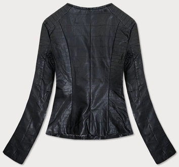 Pikowana ramoneska z ekoskóry czarna (q-059)