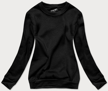 Bluza dresowa damska ze ściągaczami czarna (w01-3)