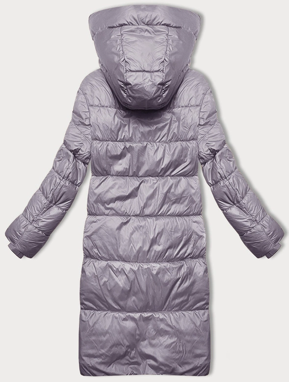 Zimowa kurtka damska z kapturem Glakate wrzos (LU-238001#)