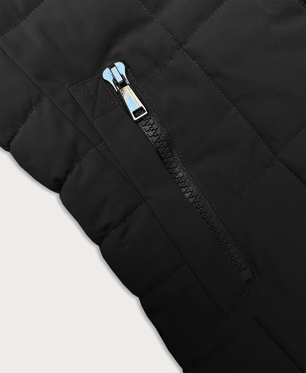 Pikowana kurtka zimowa damska J Style czarna (16M9119-392)