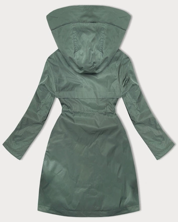 Prosta kurtka damska z kapturem LHD jasny zielony (LHD-24590)