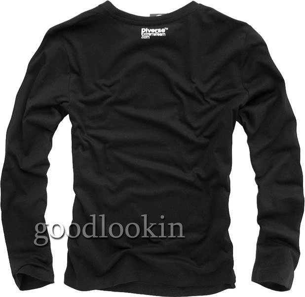 KOSZULKA DIVERSE CZARNA (BASIC LG DEXT)