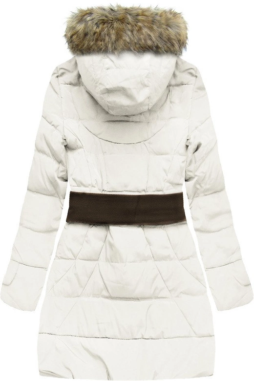 KURTKA Z KAPTUREM I PASKIEM BIAŁA (1976)