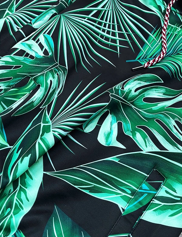 DAMSKI KOMPLET DRESOWY LIŚCIE CZARNY 3 (AMG887)