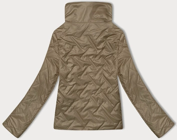 Cienka kurtka damska ze stójką S'West ciemny beżowy (B8363-12)