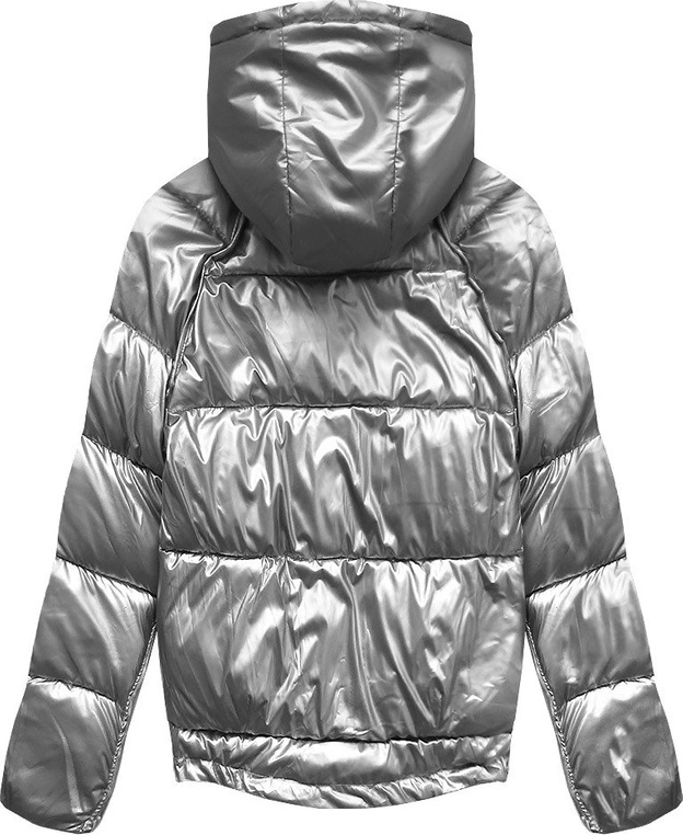 DWUSTRONNA ZIMOWA KURTKA DAMSKA NIEBIESKA (X921X)