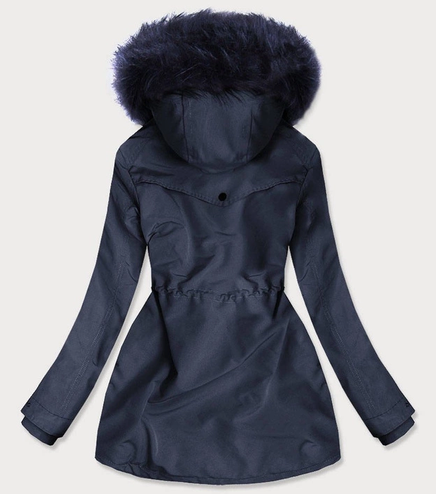 Wodoodporna parka damska granatowa (m-176)