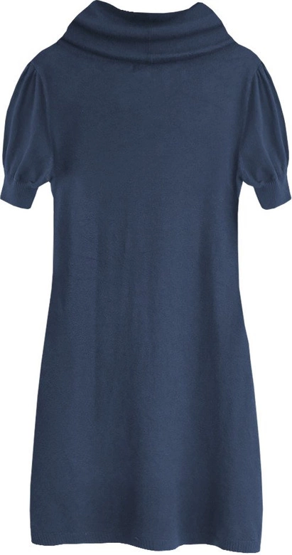 SWETERKOWA TUNIKA Z GOLFEM GRANATOWA (1186)