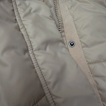 Krótka kurtka damska z kapturem J Style beżowa (16M9237-62)