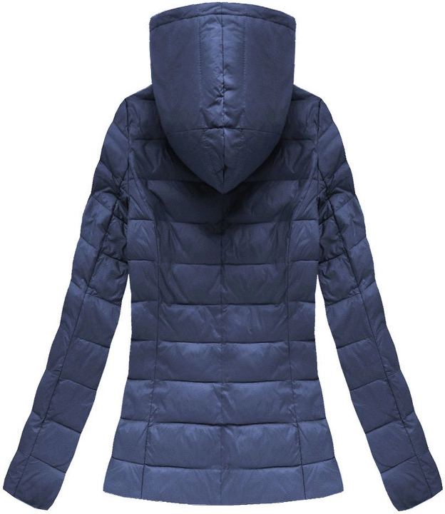 PIKOWANA KURTKA Z KAPTUREM GRANATOWA (1706)