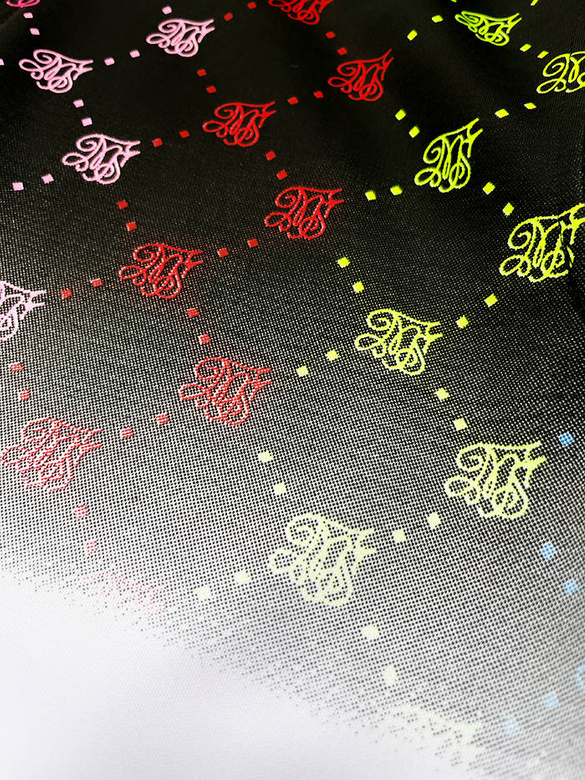 Rozpinana bluza męska z kolorowym nadrukiem czarno-biała (8B989-1)