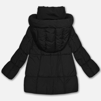 Puchowa damska kurtka oversize S'West czarna (B8539-1)