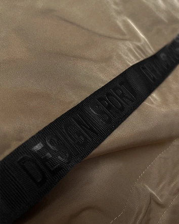 Prosta kurtka damska z kapturem LHD ciemny beżowy (LHD-24592)