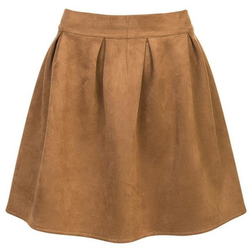 ROZKLOSZOWANA SPÓDNICA CAMEL JASNY (S014)