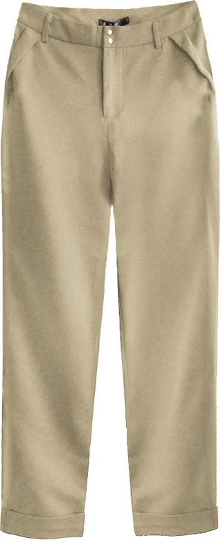 ELEGANCKIE SPODNIE BEŻOWE (6152)