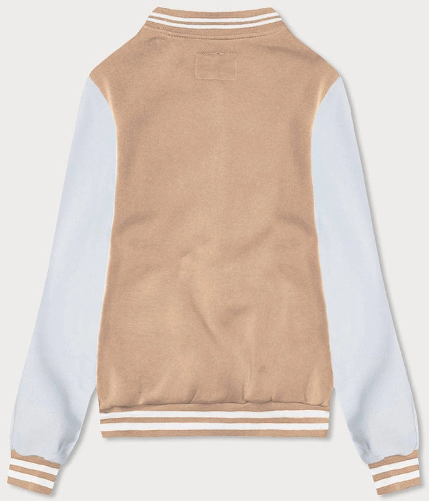 Damska bluza typu college beżowa (AMG-57)