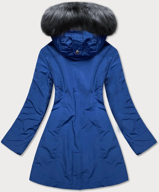 Zimowa kurtka damska niebieska (m21309)