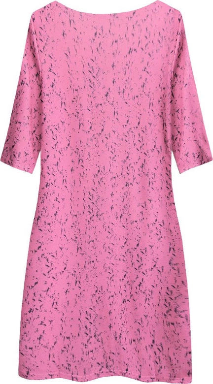 WZORZYSTA SUKIENKA RÓŻOWA (6289)