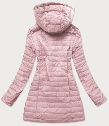 LEKKA DAMSKA KURTKA Z KAPTUREM RÓŻOWA (5272)