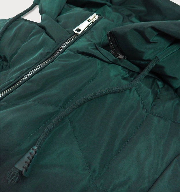 TRAPEZOWA KURTKA DAMSKA ZIELONA (959)