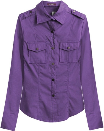 BAWEŁNIANA KOSZULA FIOLETOWA (1015)