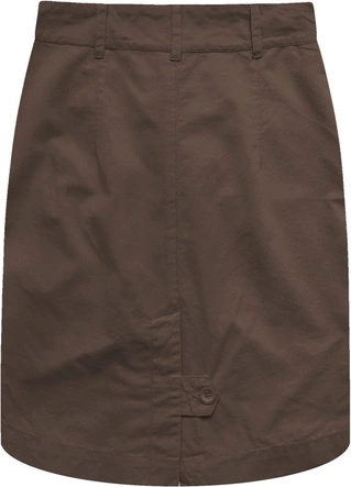 SPÓDNICA Z WYSOKIM STANEM BRĄZOWA (X2222X)