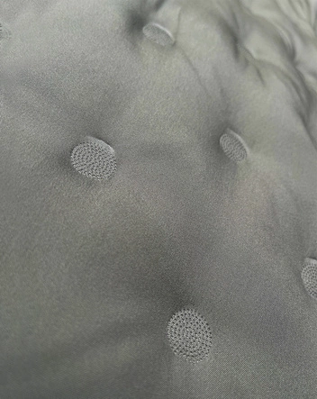 Długa bluza ze stójką i kapturem LHD szarozielona (AMG-178)