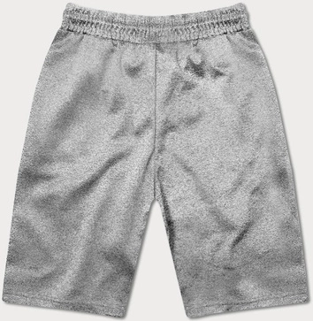 Krótkie spodenki męskie jasne szare (8K200-2)
