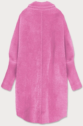 Wełniana narzutka alpaka różowa (7102#)