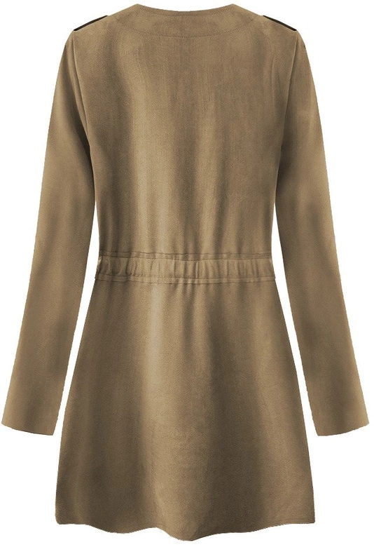 WIĄZANA ZAMSZOWA NARZUTKA KARMELOWA (197ART)