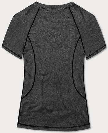 Sportowy t-shirt damski grafitowy (A-2158)