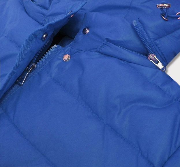 DAMSKA KURTKA PIKOWANA NIEBIESKA (W351)
