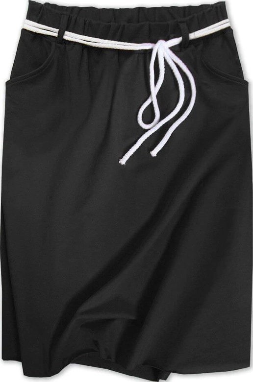 DRESOWA SPÓDNICA Z KIESZENIAMI CZARNA (592ART)