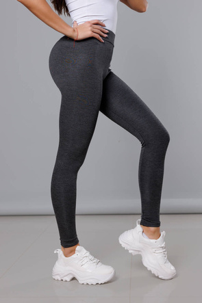 Grube bawełniane legginsy szary ciemny (YW01002-A2)