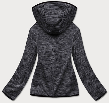Bluza damska na polarze czarna melanż (hd111-1)