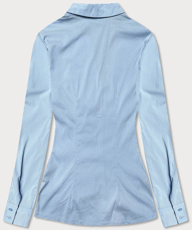 Koszula damska w drobne paseczki jasna niebieska (SSY2026)