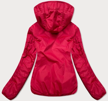Krótka damska kurtka 2 w 1 czerwona (h1029-29)