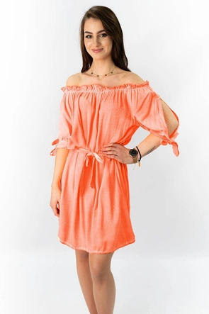 SUKIENKA HISZPANKA Z PASKIEM NEONOWY ŁOSOŚ (279ART)