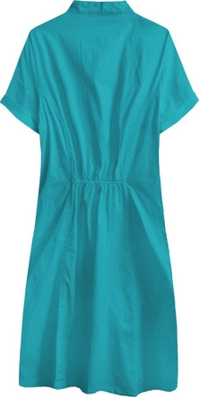 BAWEŁNIANA SUKIENKA KOSZULOWA MORSKA (1052)