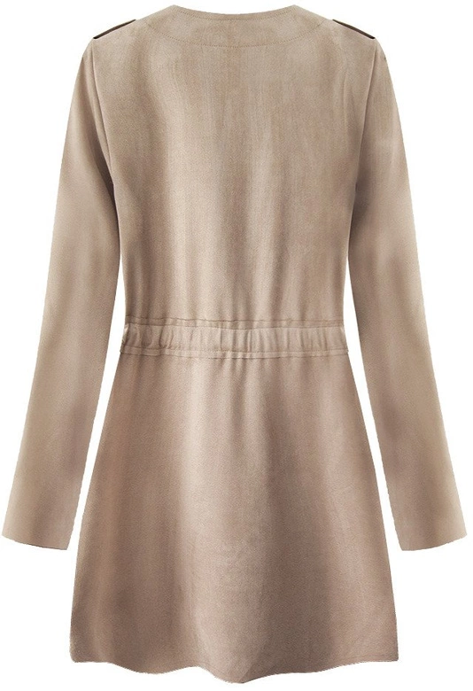 WIĄZANA ZAMSZOWA NARZUTKA BEŻOWA (197ART)