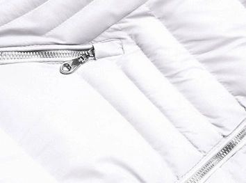 ZIMOWA KURTKA DAMSKA Z FUTERKIEM BIAŁA (5M753-281)