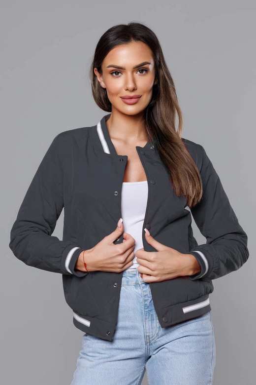 Kurtka damska bomberka grafitowa (16M9070-92)