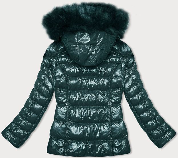 Lakierowana kurtka damska J.Style morska (16M9162-238)