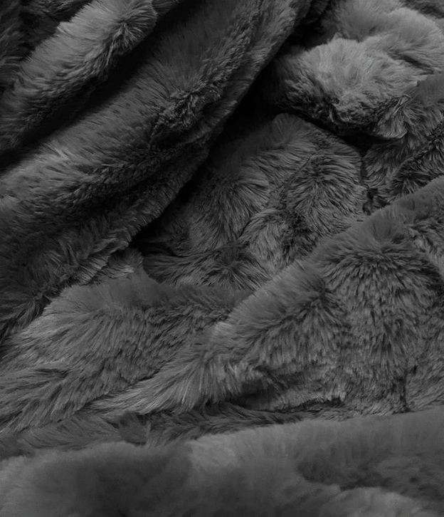 Kurtka zimowa damska z kapturem szara (fm09-12)