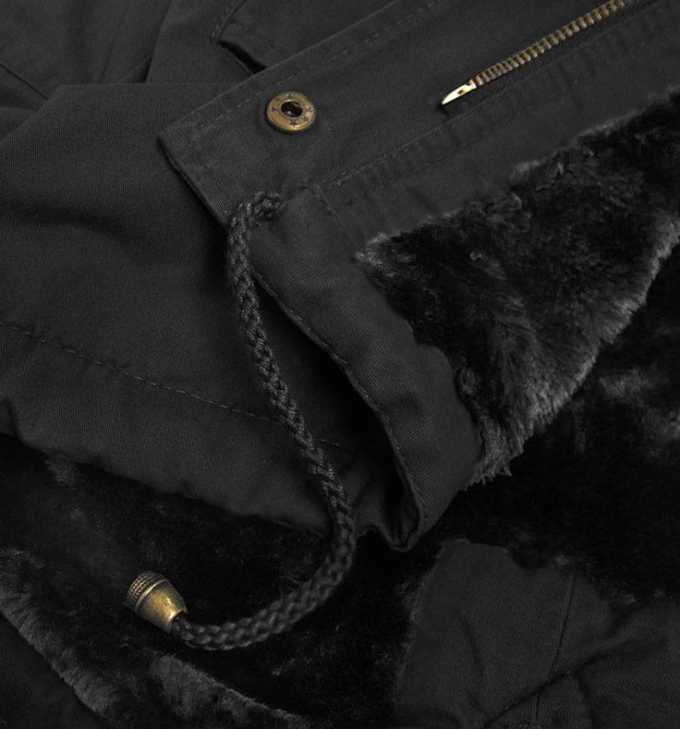 ZIMOWA PARKA DAMSKA CZARNA (D-213)
