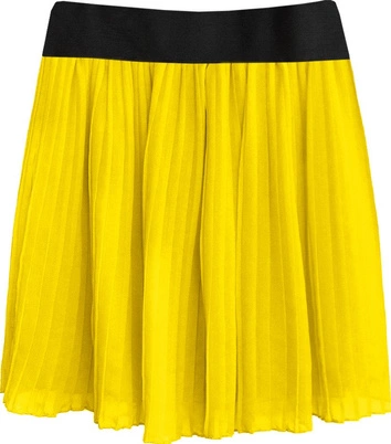 PLISOWANA SPÓDNICA MINI ŻÓŁTA (9228/2)