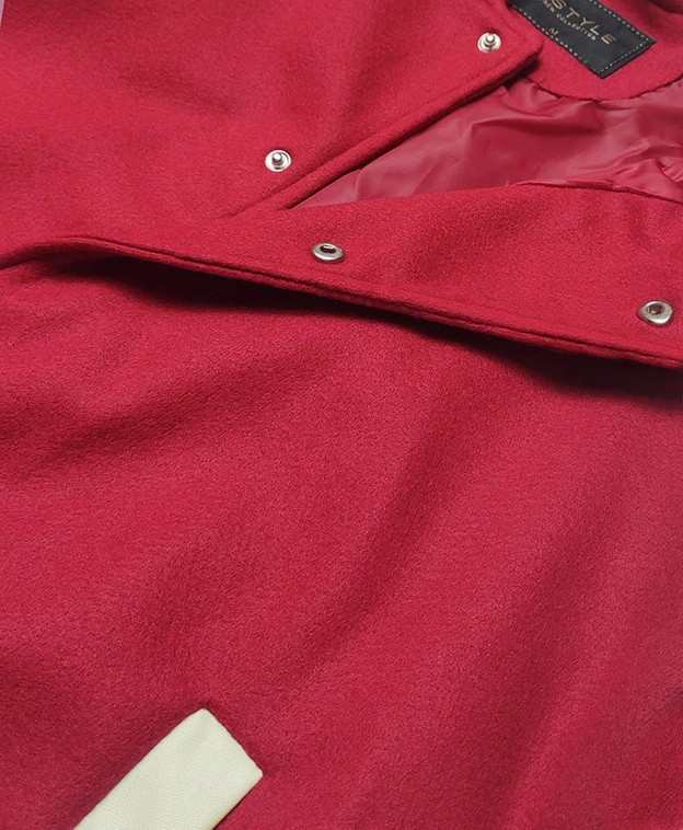 Kurtka damska bejsbolówka ciemnoczerwona (16M9069-270)