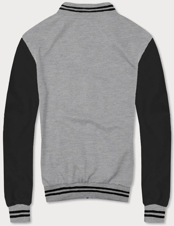 Męska bluza bejsbolówka szara (8B1157-2)