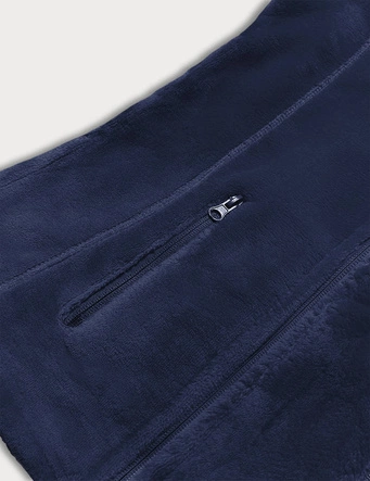 Pluszowa kamizelka damska granatowa (hh003-50)