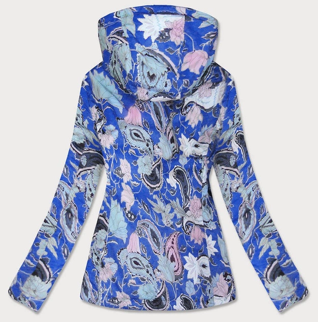 DAMSKA KURTKA DWUSTRONNA NIEBIESKA (7174)